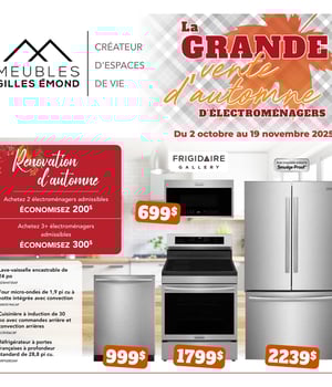 Première page de Circulaire Meubles Gilles Émond