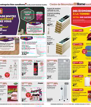 Première page de Circulaire Home Hardware - Centre de Rénovation
