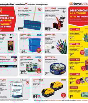 Première page de Circulaire Home Hardware