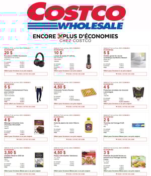 Première page de Rabais Costco