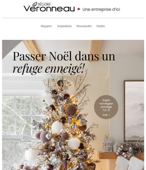 Image Promotionnelle: Inspiration pour un décor de Noël enneigé!