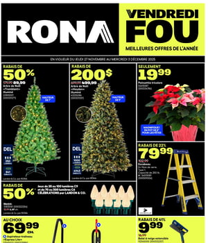 Première page de Circulaire Rona - Vendredi Fou