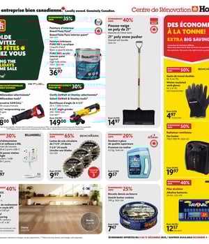 Première page de Circulaire Home Hardware - Centre de Rénovation
