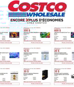 Première page de Rabais Costco