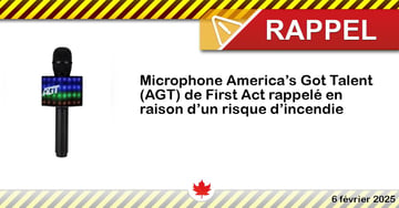 Microphone America’s Got Talent (AGT) de First Act rappelé en raison d’un risque d’incendie