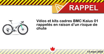 Vélos et kits cadres BMC Kaius 01 rappelés en raison d’un risque de chute