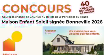 40 Chances de GAGNER La Maison Enfant Soleil signée Bonneville 2026