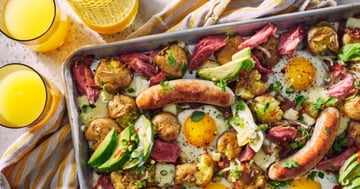 Plaque Brunch Jambon, Saucisses et Lardons