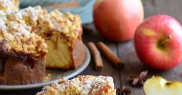 Gâteau Streusel aux Pommes et aux Noix