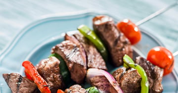 Brochettes de Boeuf et de Poivron