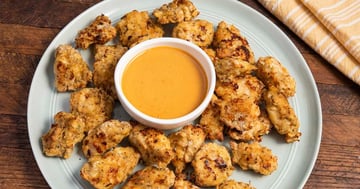 Croquettes de Poulet Frites à l'Air Chaud avec Trempette