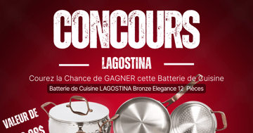 Concours Batterie de Cuisine LAGOSTINA