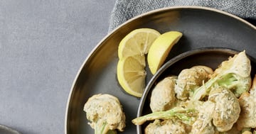 Brocoli Tempura avec Sauce au Tahini Épicée