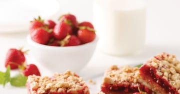 Carrés aux Fraises et Bananes