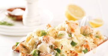 Casserole de Saumon et Poireaux