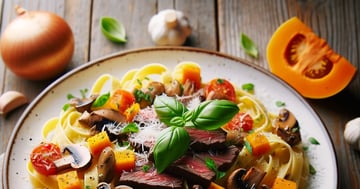 Fettuccine au Bœuf et aux Légumes