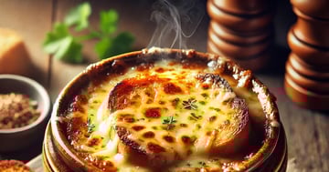 Soupe à l’oignon gratinée