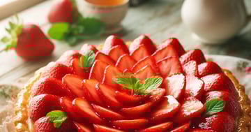 Tarte aux Fraises Maison