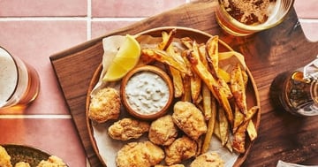 Bouchées de Fish and Chips à la Friteuse à Air