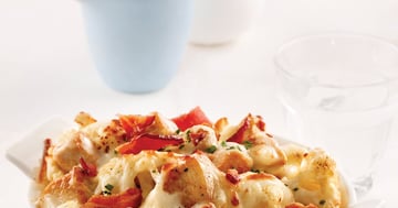 Gratin de Chou-fleur, Poulet et Bacon