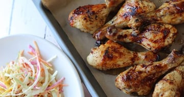 Pilons de Poulet Laqués au Miel, Thym et Citron