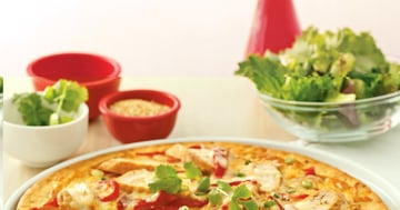 Pizza au Poulet Thaï