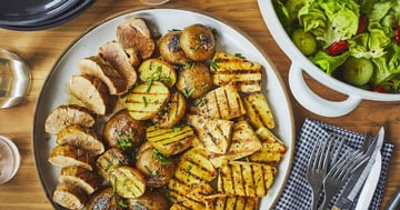 Porc et Tofu à la Dijonnaise au BBQ