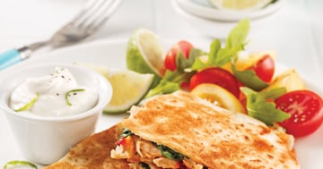 Quesadillas au Thon et Épinards