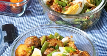 Salade de Pommes de Terre, Haricots Verts et œufs