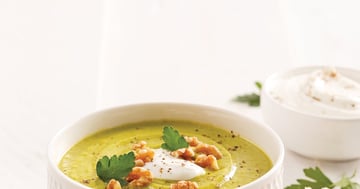 Soupe-repas au Brocoli, Chou-fleur et Cheddar