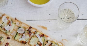 Tarte Feuilletée aux Courgettes, au Bacon & au Parmesan