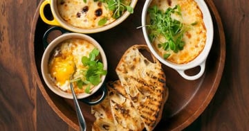 Cassolettes d’Oeuf au Jambon et à la Crème