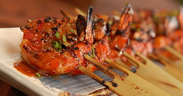 Crevettes au Miel et Sésame