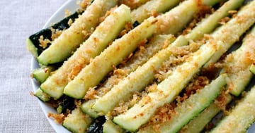 Frites de Courgettes Parmesan et Citron