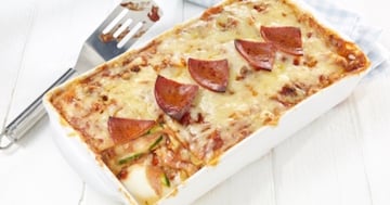 LASAGNE DE COURGETTES ET PEPPERONI
