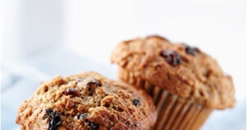 Muffins aux Bananes et aux Cerises Déshydratées