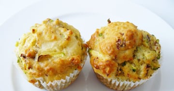 Muffins aux Champignons et Courgettes