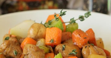 PORC AUX LÉGUMES À LA MIJOTEUSE