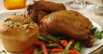 Poulet de Cornouailles aux Légumes Rôtis ( Pâques )