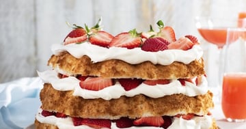 Gâteau des Anges et Fraises