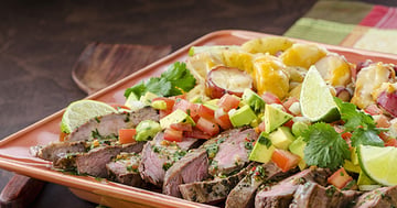 Bifteck de Flanc Grillé à la Cubaine