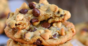 Biscuits aux Bananes, Pépites de Chocolat et Beurre D'arachides