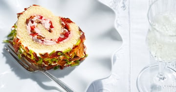 Bûche de Noël Décadente Bacon et Fraises du Chef Jonathan Garnier