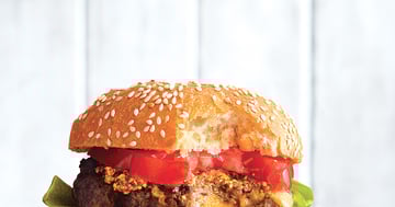 Burgers de Bœuf Farci au Cheddar