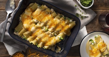 Cannelloni au Fromage, au Poulet et au Brocoli