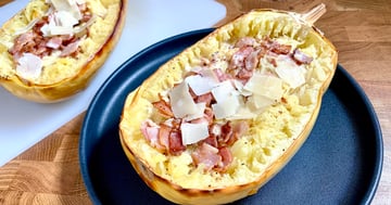 Courge Spaghetti Style Carbonara