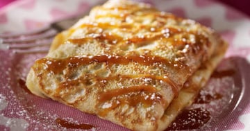 Crêpe au Chocolat et Caramel au Beurre Salé