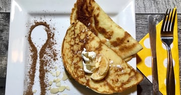 Crêpes Chocolat Beurre D'arachide et Fruits