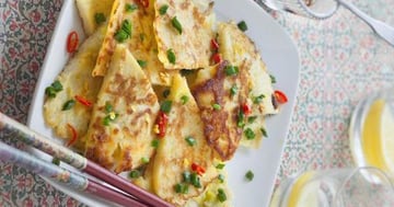 Crêpes Coréennes au Poireau de Nadine