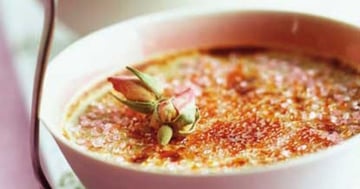 Crèmes Brûlées à la Rose (menu St-Valentin)